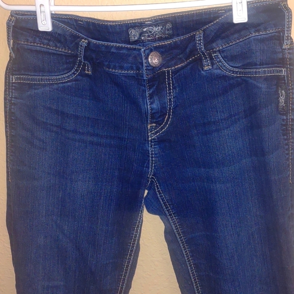 Silver Suki Jeggings Size 30 - Picture 8 of 10